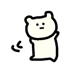 [LINEスタンプ] 無表情クマさんの画像（メイン）