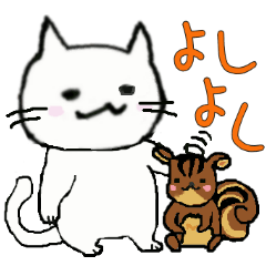 [LINEスタンプ] 白猫しらたまの日常_仕事も生活もほんわか