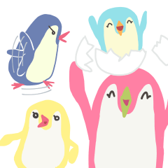 [LINEスタンプ] いろいろペンギン