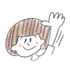 [LINEスタンプ] キノコカットの女の子の画像（メイン）