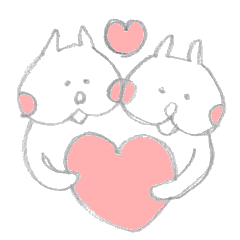 [LINEスタンプ] ふなーのコンビねこーいつも一緒ーの画像（メイン）