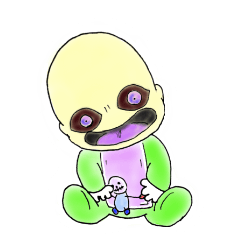 [LINEスタンプ] ホラーbaby