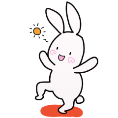 [LINEスタンプ] クレイジー白うさぎの画像（メイン）