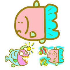 [LINEスタンプ] 愉快なマンボウ