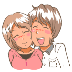 [LINEスタンプ] ワクワク楽しいカップルの会話