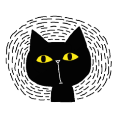 [LINEスタンプ] やさぐれ猫こてつの画像（メイン）