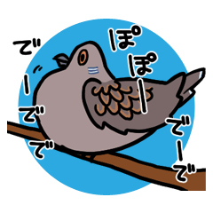 [LINEスタンプ] キジバトくんの画像（メイン）