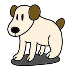 [LINEスタンプ] 耳あて犬