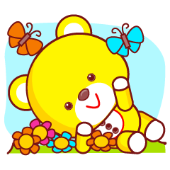 [LINEスタンプ] Sunny Bear Share Your Emotionの画像（メイン）
