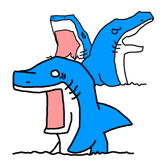[LINEスタンプ] Live with Sharks Part.2の画像（メイン）