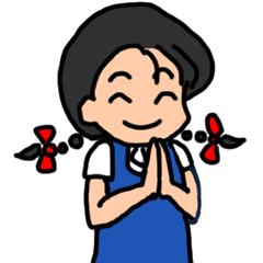 [LINEスタンプ] Pimkwan2 - Happy girlの画像（メイン）