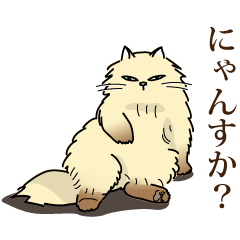 [LINEスタンプ] 生意気ペルシャ 第1弾