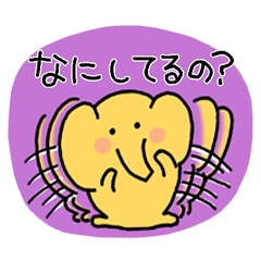 [LINEスタンプ] 空回り速攻ゾウ。