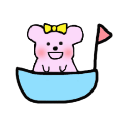 [LINEスタンプ] ほんわかピンククマ