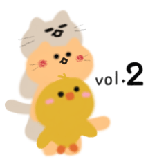 [LINEスタンプ] ピヨコとニャンコの使える一言・2の画像（メイン）