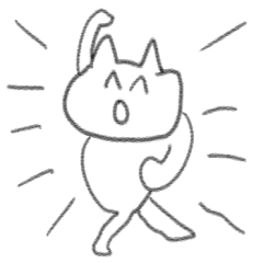 [LINEスタンプ] やっほーいにゃんこの画像（メイン）