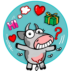 [LINEスタンプ] bonneycowの画像（メイン）