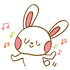 [LINEスタンプ] うさぎのくるりら。