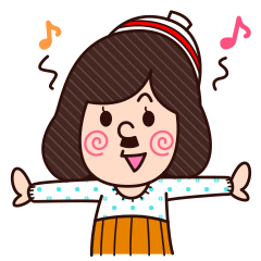 [LINEスタンプ] ラ〜メンちょびヒゲgirlの画像（メイン）