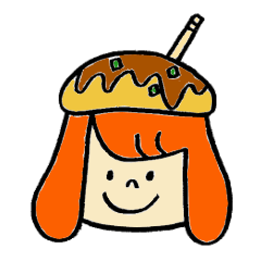 [LINEスタンプ] たこ焼きむすめの画像（メイン）