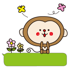 [LINEスタンプ] ★おさるのスタンプ その2★