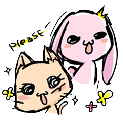 [LINEスタンプ] . :*: . J ＆ Q . :*: .