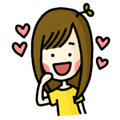 [LINEスタンプ] leaf girl！の画像（メイン）