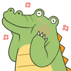 [LINEスタンプ] ワニ君の愉快な日常
