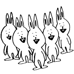 [LINEスタンプ] うさぎのうーたろう