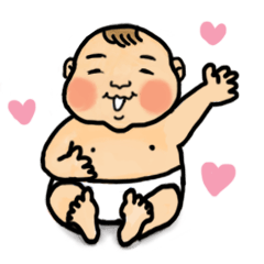 [LINEスタンプ] All Lovely Babyの画像（メイン）