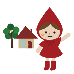 [LINEスタンプ] The Little Red Riding Hood