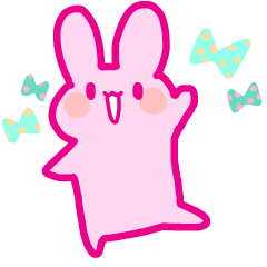 [LINEスタンプ] 虹色うさちゃんの日常すたんぷ