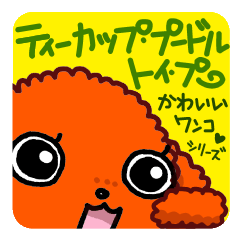 [LINEスタンプ] かわいいワンコ（ティーカップ・プードル）の画像（メイン）