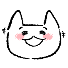 [LINEスタンプ] しろねこちゃん^ㅅ^の画像（メイン）