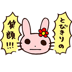 [LINEスタンプ] かわいいうさぎ（Tetra Style）