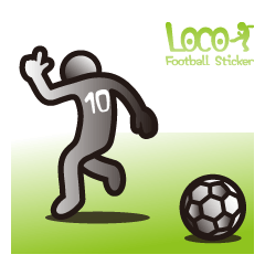 [LINEスタンプ] サッカースタンプ LOCO FOOTBALL STICKER