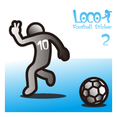 [LINEスタンプ] サッカースタンプ LOCO FOOTBALL STICKER 2の画像（メイン）