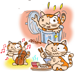 [LINEスタンプ] ど・ねこの画像（メイン）