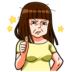 [LINEスタンプ] 意地悪おばさんの画像（メイン）