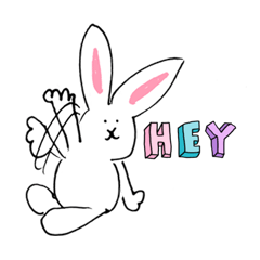 [LINEスタンプ] Sunday Rabbits