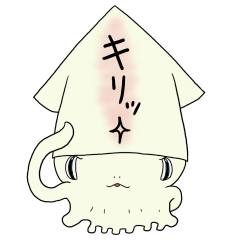 [LINEスタンプ] イカ模様