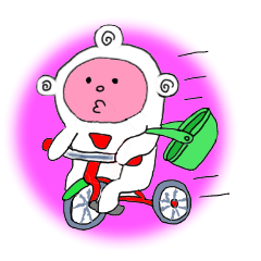 [LINEスタンプ] 気ままな子供の宇宙人