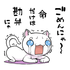 [LINEスタンプ] 大袈裟なねこ