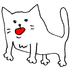 [LINEスタンプ] ゆるホワイトキャット