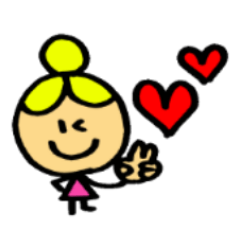 [LINEスタンプ] おだんごガールよぴこ