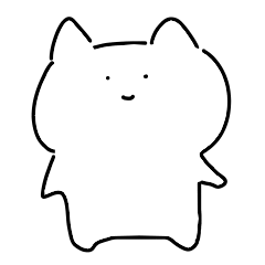 [LINEスタンプ] 真顔のねこ