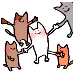 [LINEスタンプ] ねこのKの画像（メイン）