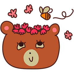 [LINEスタンプ] クマのくんくん