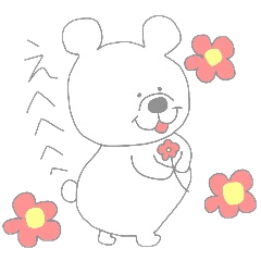 [LINEスタンプ] ぱすてるくまま