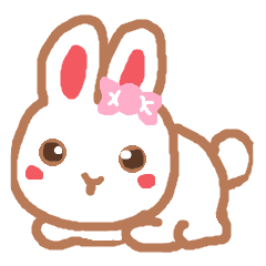 [LINEスタンプ] ウサギのラビ